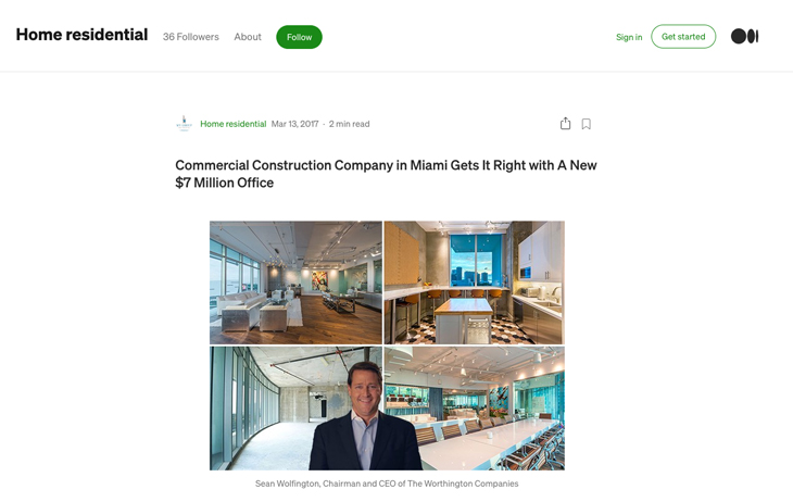 Home Residential – Commercial Construction Company in Miami Gets It Right With a New $7 Million Office
