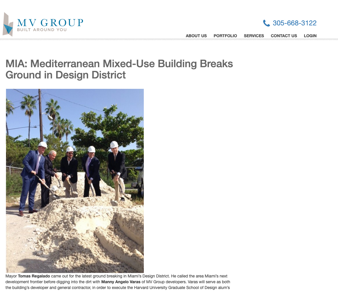 Mediterranean Mixed – Use Building Breaks Ground in Design District