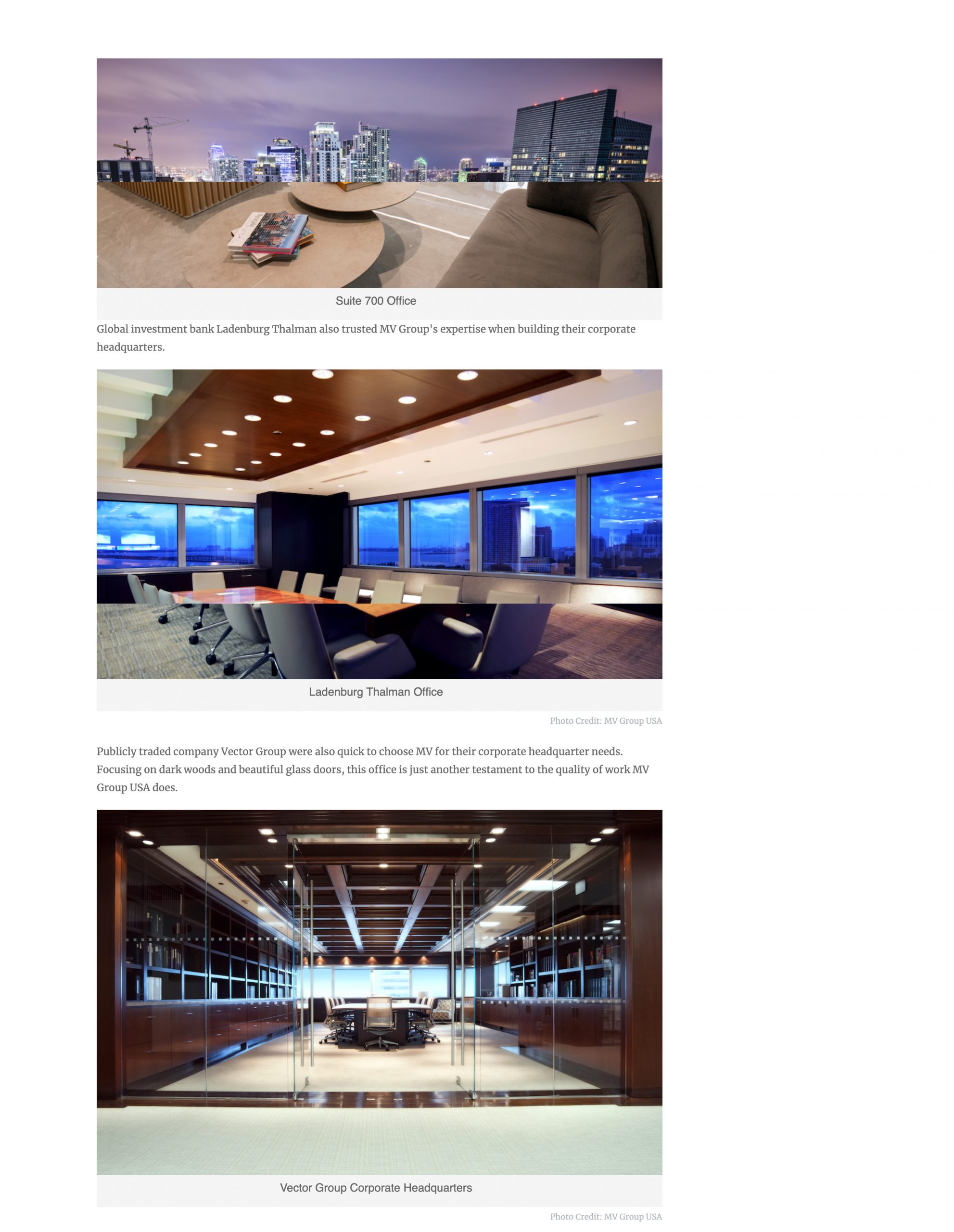 Haute Residence – MV Group USA Builds Corporate Headquarters For The Nations Top Firms