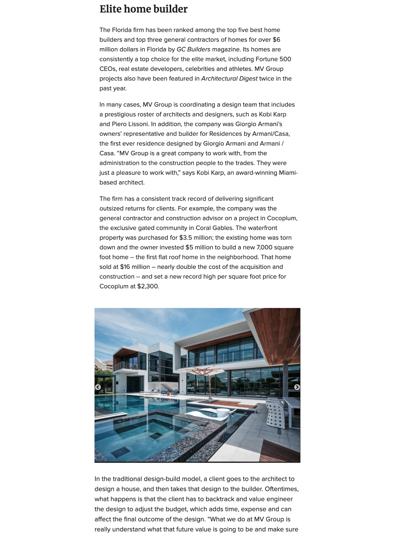 MV Group magnifies luxury home values for clients in South Florida