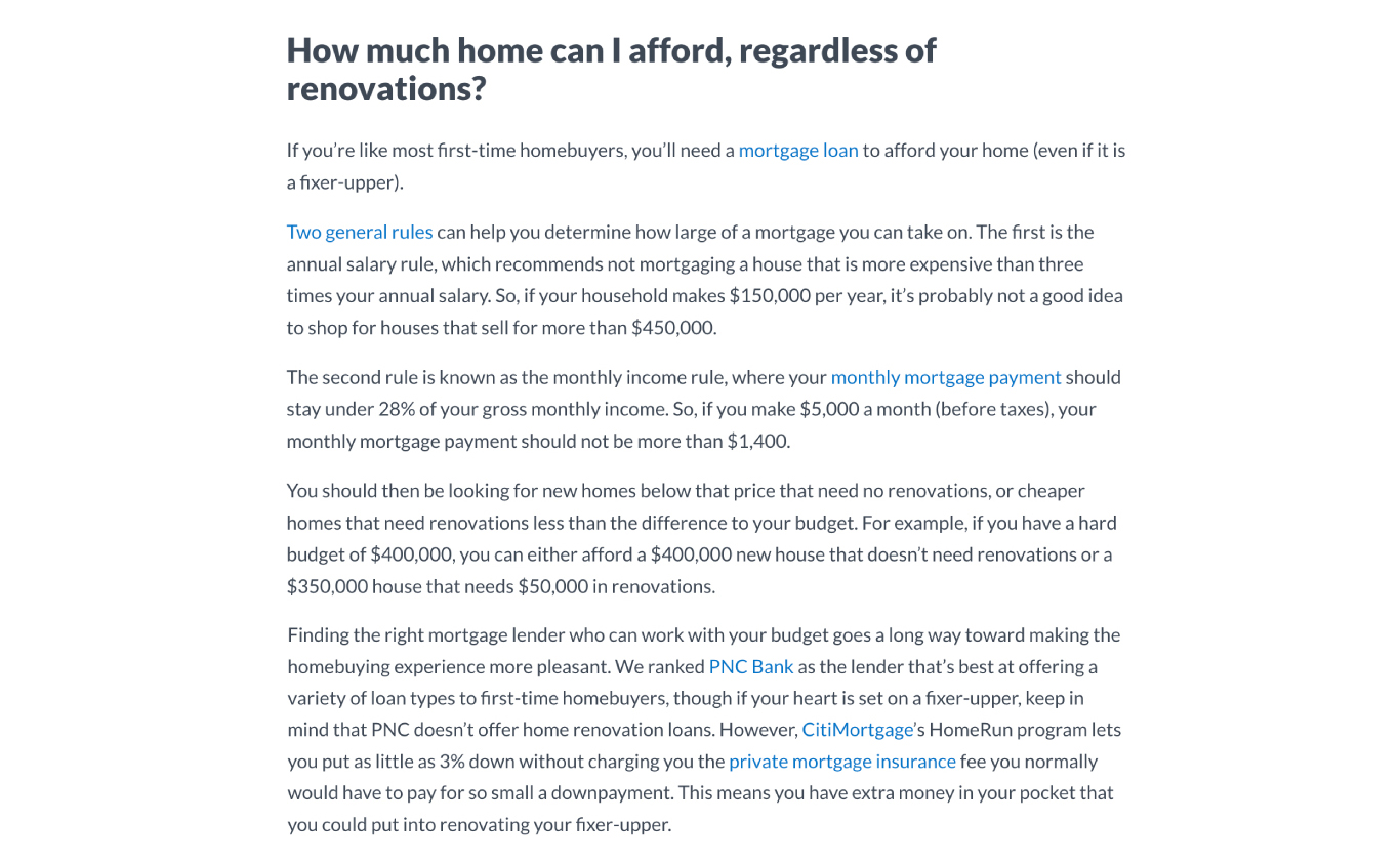 Buying a fixer-upper house: how much money should you sink into it?