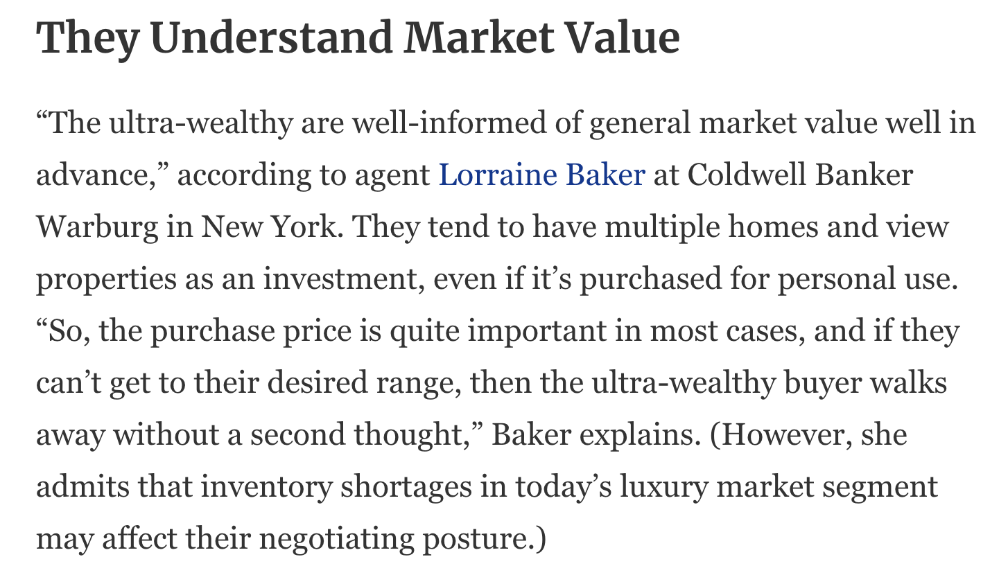 What You Can Learn From Ultra-Wealthy Buyers Before Purchasing A Home