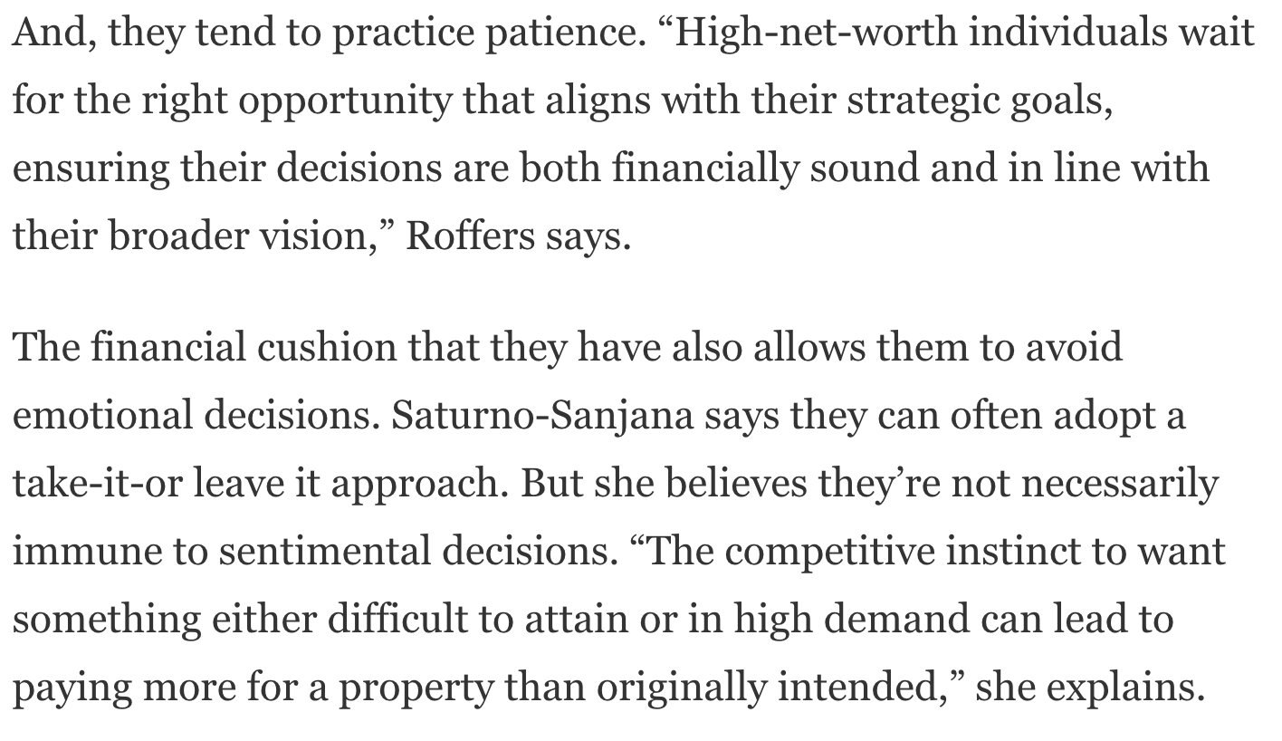 What You Can Learn From Ultra-Wealthy Buyers Before Purchasing A Home
